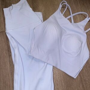 Lululemon Like a Cloud high neck top + leggings